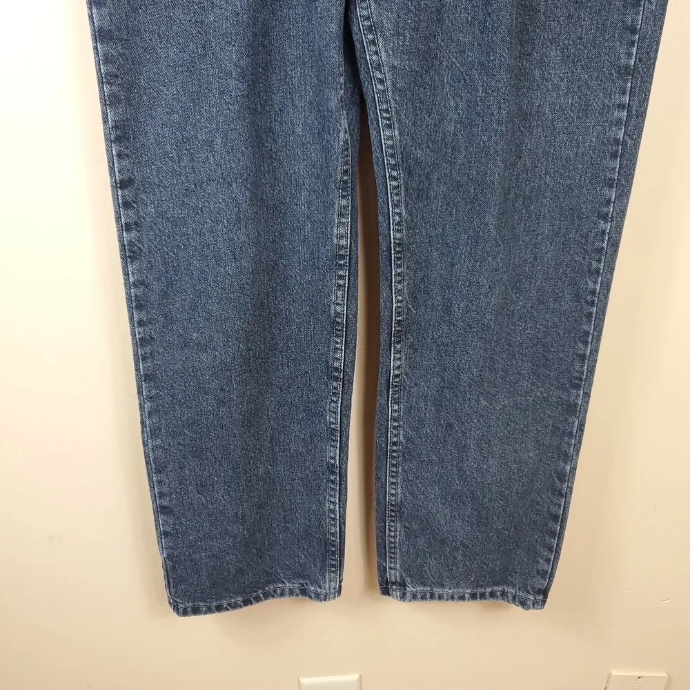 LEE Dark Wash Regular Fit Straight Leg Jeans Size 34x30